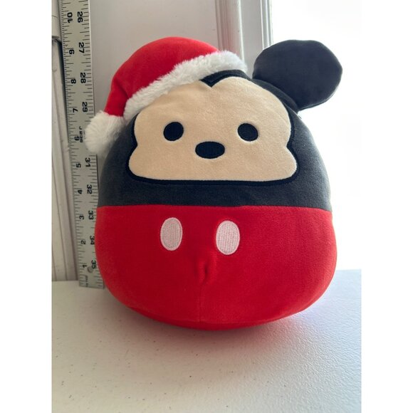 Disney Squishmallows Mickey Mouse 9" Plush With Santa Hat - Picture 6 of 6